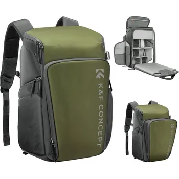 Modulární fotobatoh K&F Concept Camera Alpha Backpack Air 25l zelený (propracovaný a přizpůsobitelný foto batoh KF13.128v1)