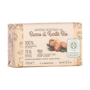 Mýdlo ITERITALIA Přírodní rostlinné mýdlo s BIO máslem Karité, 100 g