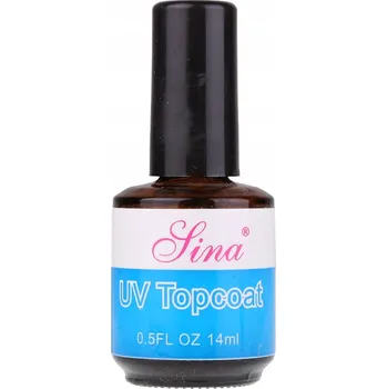 Přípravek na nehty Vrchní lesk Gel UV na nehty SINA vysoký lesk Lak průhledný 14 ml