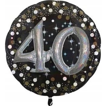 Balónek Fóliový balónek ve tvaru hvězdy k 40. narozeninám, 33''