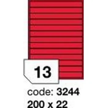 Samolepící etiketa Etikety na archu A4 Smart 200x22mm 3900 etiket