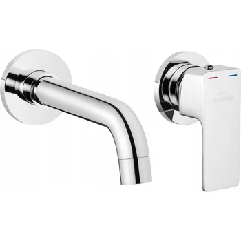 Vodovodní baterie Umyvadlová baterie pod omítku Invena Nyks stříbrná