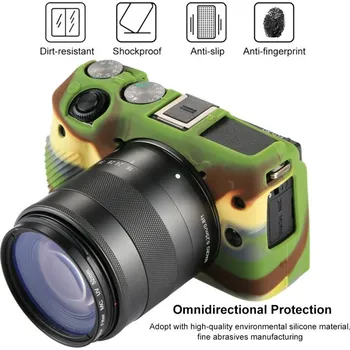 PULUZ silikonové pouzdro pro Canon EOS M3 (kamufláž)