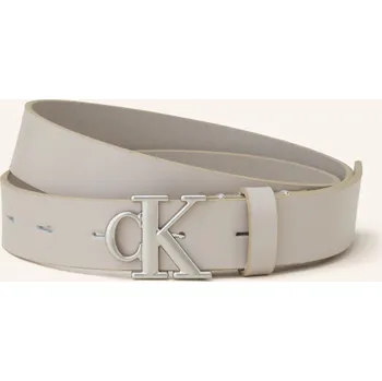 Opasek Calvin Klein Dámský Kožený Opasek, světle šedá, 115