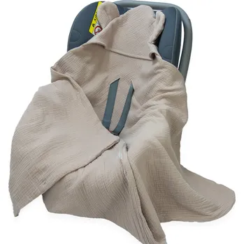 Zavinovačka ZAVINOVAČKA DO AUTOSEDAČKY/NOSÍTKA MUŠELÍNOVÁ S KAPUCÍ, DEKA Kerstin