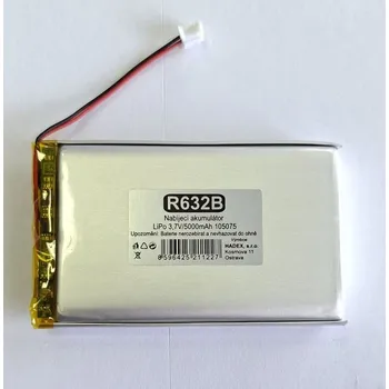 Akumulátor LiPo 3,7V/5000mAh 105075 /Nabíjecí baterie Li-Pol/