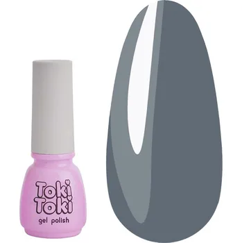 Lak na nehty Hybridní lak Toki-Toki Retro RT02 šedomodrý 5 ml