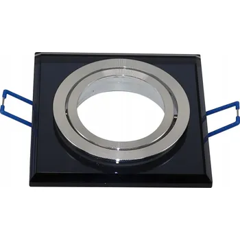 Bodové svítidlo Stropní bodové svítidlo skleněné zapuštěné černé LED GU10