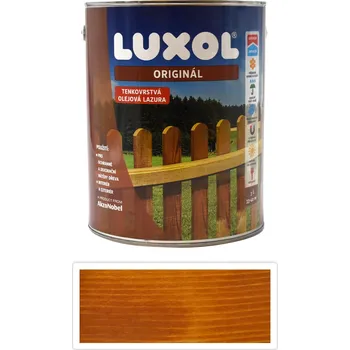 Lak na dřevo LUXOL Originál - dekorativní tenkovrstvá lazura na dřevo 3 l Oregonská pinie (20 % zdarma) - Venkovní barva na dřevo