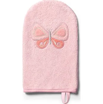 BABYONO Žínka na umývání Natural bamboo - růžová