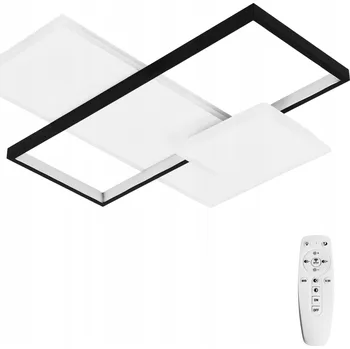 Závěsná lampa STROPNÍ SVÍTIDLO LED černá, moderní, do obývacího pokoje DÁLKOVÝ OVLADAČ, 3 barvy