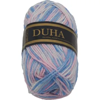 Příze DUHA Bílá,Modrá,Růžová BX6581 - 50g / 150 m