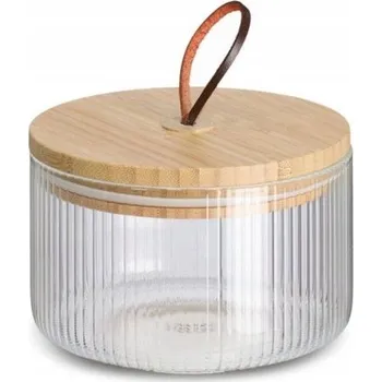 Dóza na potraviny ZAVAŘOVACÍ SKLENICE S BAMBUSOVÝM VÍKEM A RUKOJETÍ, 520 ML, ZELLER