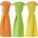 KIKKO Pleny bambusové Colours 70x70 (3 ks) – lime, lemon, orange