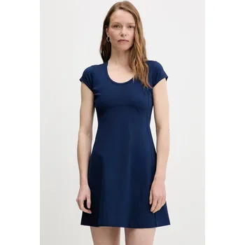 Dámské šaty Šaty Calvin Klein Jeans tmavomodrá barva, mini, LV047C238G 59X, vel. L
