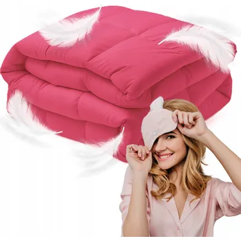 přikrývka Péřová Přikrývka 200x220 ZIMNÍ 3,5KG 100% RŮŽOVÁ Antialergická TEPLÁ PEŘÍ