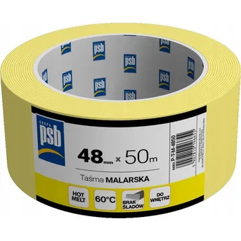 Lepicí páska Maskovací páska žlutá PSB 48mm x 50m bal=24ks pal=2