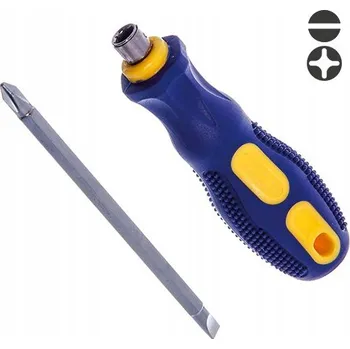 Šroubovák OBOUSTRANNÝ ŠROUBOVÁK PLOCHÝ KŘÍŽOVÝ 2v1 PH2 a SL 6mm