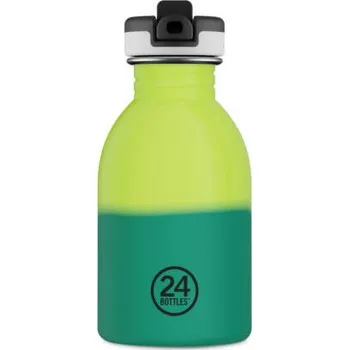 Láhev 24Bottles Dětská láhev Kids Bottle REactive 0,25l, yellow/green