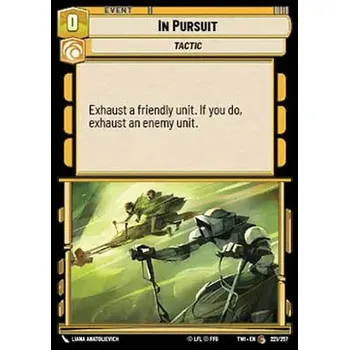 Sběratelská karetní hra In Pursuit 221/257 - Twilight of the Republic Typ karty: Standard