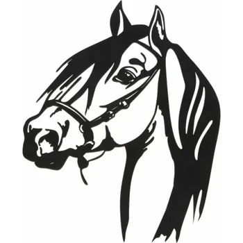 Bytová dekorace Casa de Engel Home Dřevěná dekorace na zeď - kůň, 0/25 Fialová UNI (2830421)