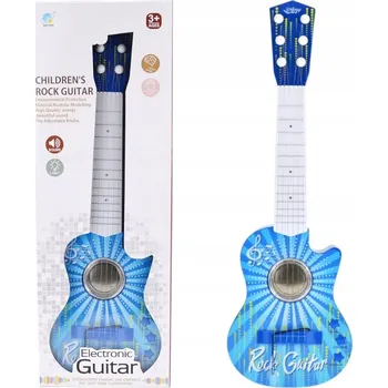 Hudební nástroj pro děti Elektrická kytara modrá