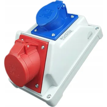 Elektrická zásuvka Kombinovaná sada zásuvek PCE 16A 5P 400V a zásuvka 16A 3P 230V