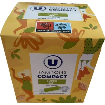 Menstruační tampony Nappy Tampony Compact s aplikátorem Super 16 ks