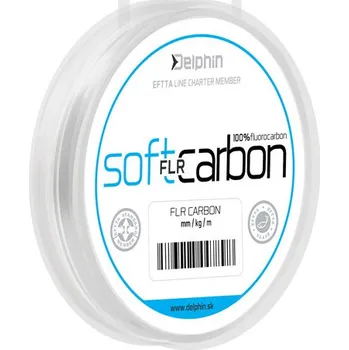 Rybářský vlasec Delphin SOFT FLR CARBON - 100% fluorocarbon Velikost: 0,309mm 6,55kg 20m