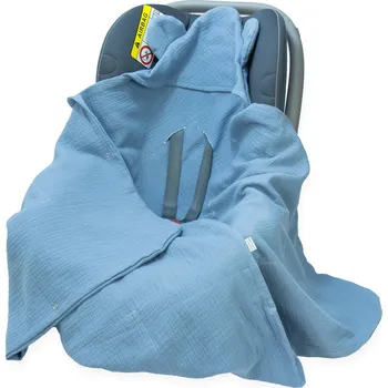 Zavinovačka ZAVINOVAČKA DO AUTOSEDAČKY/NOSÍTKA MUŠELÍNOVÁ S KAPUCÍ, DEKA Kerstin