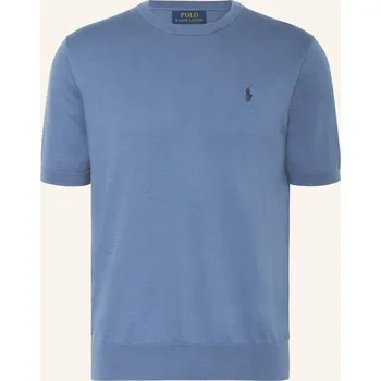 Pánské tričko Polo Ralph Lauren Pánské Úpletové Tričko, modrá, XXL