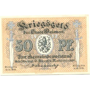 WEIMAR. 50 Pfennig 1917.