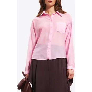 Dámská košile #VDR Light Pink košile L Růžová