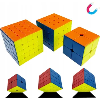 Hlavolam MAGNETICKÁ KOSTKA MoYu SADA 2x2 4x4 5x5 RYCHLÁ