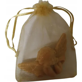 Koupelová kosmetika Mýdlo Anděl zlatý 25g v organzovém sáčku