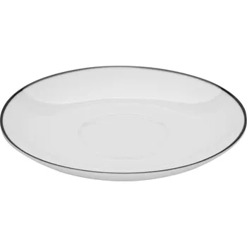 Talíř Podšálek Luna Black Line 14 cm, bílý