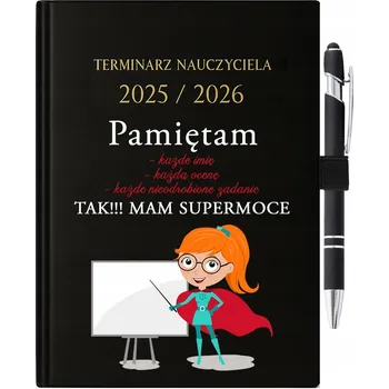 Diář Knižkový kalendář pro učitele 2026 A5 černý