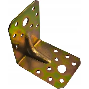 Úhloměr Úhelník tesařský spojovací pro dřevo 70x70x55 zesílený zlatý