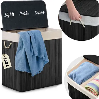 Koš na prádlo Koš na prádlo Massido 150 l béžový, černý