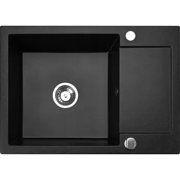 Granitový dřez Jednodřez Brenor Cordeo 70, granitový, černý