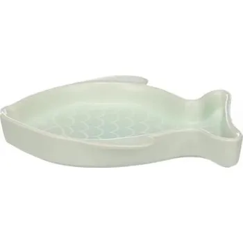 miska pro kočku Flamingo Keramická miska pro kočky Fishie zelená 200ml