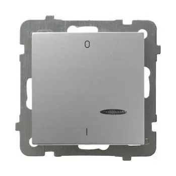 vypínač Vypínač jednoduchý Klasik, Podomítkový Ospel stříbrný ŁP-11GS/m/18