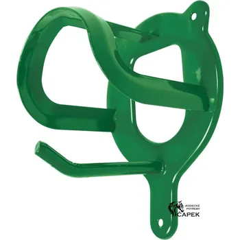 Věšák na sedlo a uzdečku Držák na uzdečky HippoTonic -VINYL COVERED- - Zelená