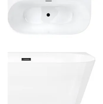 Vana Obdélníková akrylátová vana Corsan, odtok uprostřed, 170 x 80 cm