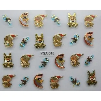 Samolepky na vánoční nehty RENIFERY Y25