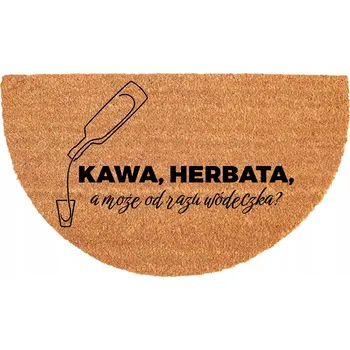 Rohožka PROTISKLUZOVÁ KOKOSOVÁ ROHOŽKA PŮLKRUHOVÁ ODOLNÁ 40X70CM