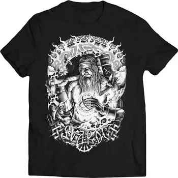 Pánské tričko Naav SVAROG nebeský kovář, slovanský Bůh ohně tričko pánské čb