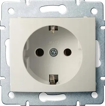 Elektrická zásuvka Kanlux béžová nástěnná Elektrická Zásuvka