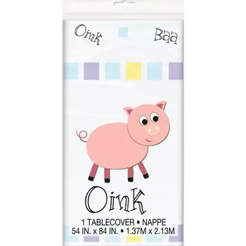 Jednorázový ubrus Plastový ubrus Zvířecí zvuky 137 x 213 cm