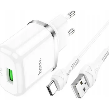 HOCO USB nabíječka do sítě s USB-A kabelem na Micro USB, QC3.0, 3A, 18W, N3